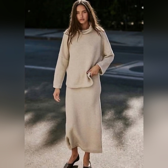 NWT Free People Beach Cozy Knit Skirt Set Sz S - Picture 4 of 13